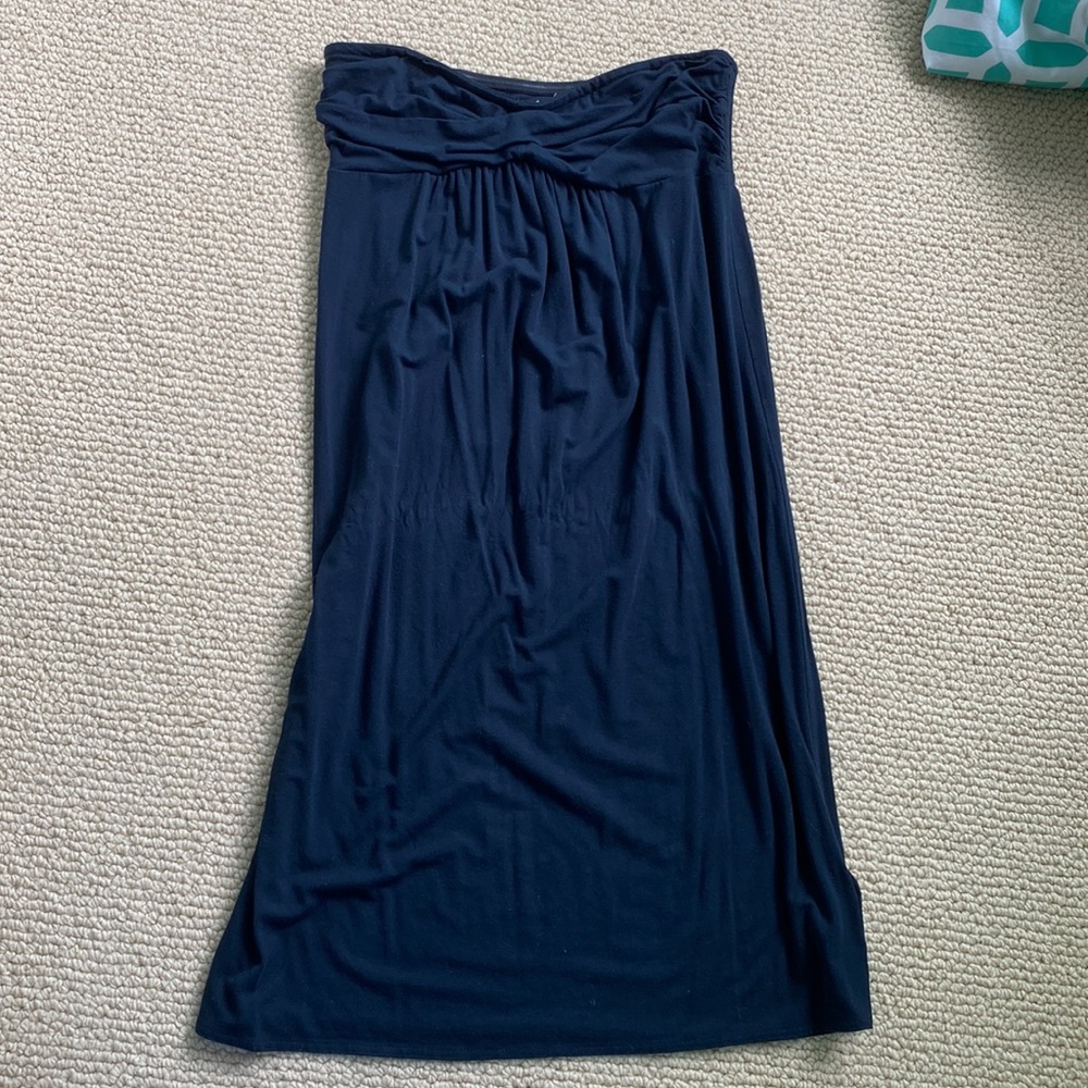 Jcrew strapless navy dress - S